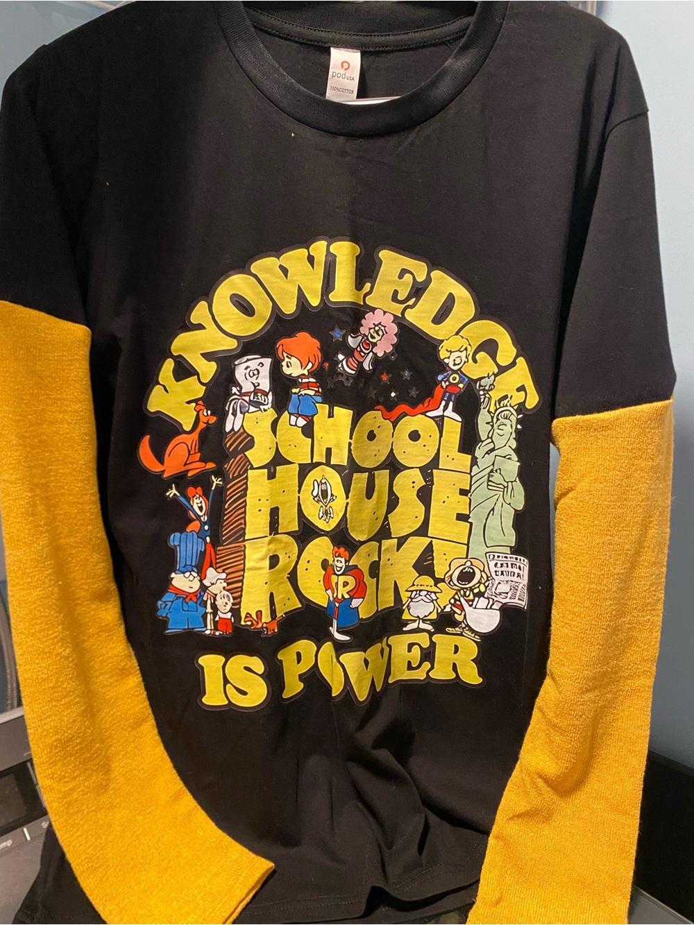 Upcycled Retro throwback Schoolhouse Rock Top